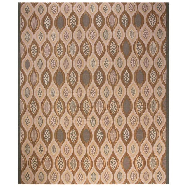 Modern Swedish Flat-Weave Wool Rug by Doris Leslie Blau For Sale