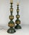 1940’s Brass James Mont Style Pre-War Lamp Pair, Original Harps. and bulbs. Heavy Brass, Hollywood Regency Mont was...