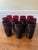 This set of eleven ruby red glasses by Cristal D’ Arques will add a touch of elegance and pop of color to any table...