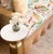 Worlds Away Matthew Izzo Home Alina Round White Marble Top and Polished Brass Side Table For Sale - Image 4 of 4