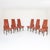 Teak and Red Bouclé Chairs, 1960s, Set of 6 For Sale - Image 12 of 12