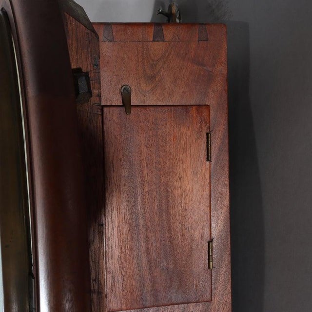 19th Century Oversized Antique A. J. Riggs Hammersmith Victorian Walnut Bankers Clock 19thC For Sale - Image 5 of 12