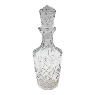 Circa 1900 Anglo-Irish Cylinder Shape Decanter & Stopper For Sale