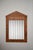 Italian pedestal mirror, 1970s. Important mirror with a burr walnut pediment. Italy, 1970s Height: 158 cm - 62.2 in...