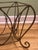 Mid 20th Century Vintage Mid-Century French Style Wrought Iron Scroll Magazine Rack For Sale - Image 5 of 10