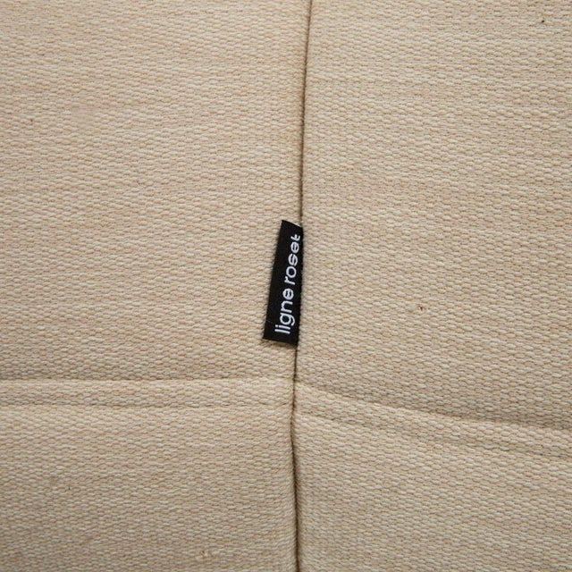Togo 3-Seater Sofa in Cream Fabric By Michel Ducaroy for Ligne Roset For Sale - Image 13 of 17