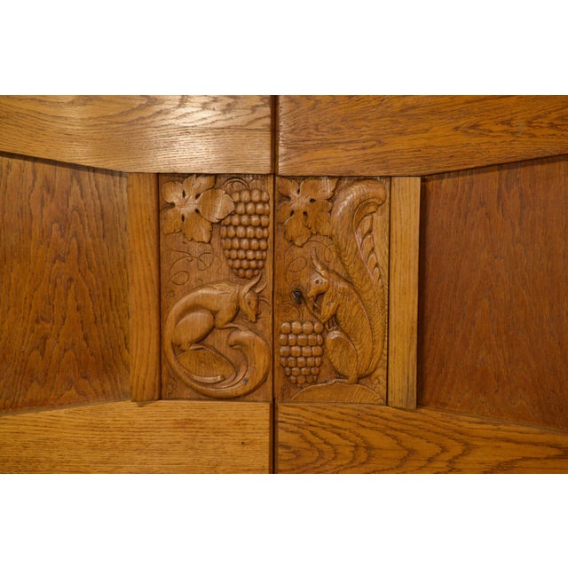 Art Deco Oak Sideboard by Henri Bonjour, 1930s For Sale - Image 11 of 16