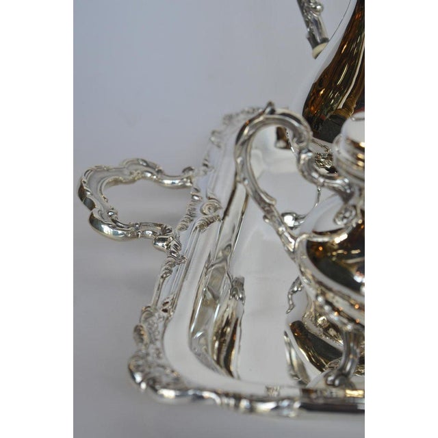 19th Century Peruvian Sterling Silver Tea & Coffee Service With Tray - 7 pcs For Sale - Image 13 of 15