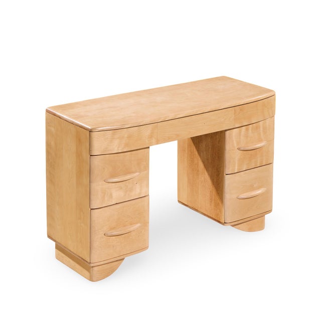 Brown Heywood Wakefield Mid Century Vanity Desk For Sale - Image 8 of 8