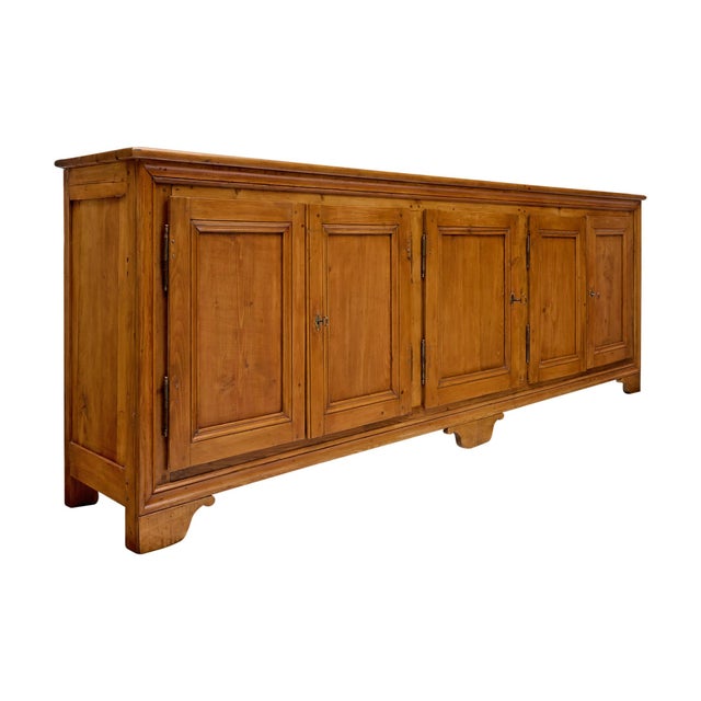 French Louis Philippe French Antique Buffet, Solid Wood, Circa 1880 For Sale - Image 3 of 9