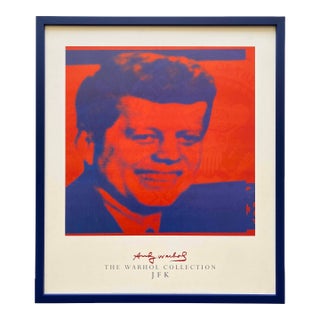 Andy Warhol Foundation Vintage Offset Lithograph Print Framed JFK Pop Art Poster " Flash-November 22, 1963 From the Flash Portfolio " 1968 For Sale
