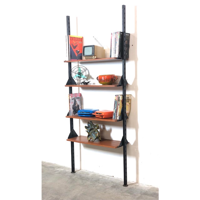1-Bay Bookcase, Italy, 1960s For Sale - Image 11 of 12