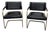 Pair of Industry West Jimmy Cooper Buffalo Leather Armchairs For Sale