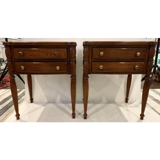 Final Markdown 20th Century Traditional Lexington Nightstands a Pair Chairish