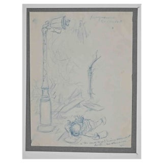 Adolphe Willette, Programme de Concert, Pastel on Paper, Late 19th Century For Sale