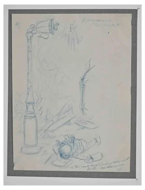 Adolphe Willette, Programme de Concert, Pastel on Paper, Late 19th Century