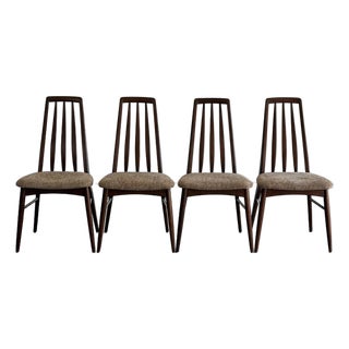 Image 1 of 15 Image 2 of 15 Image 15 of 15 Vintage “Eva” Dining Chairs Designed by Niels Koefoed for Koefoed Hornslet - Set of Four For Sale