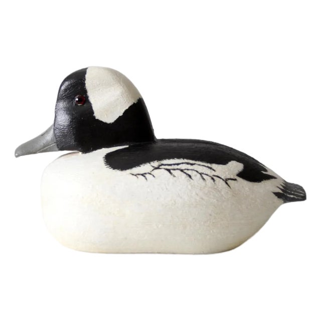 Vintage Betty and Ned Dollinger Buffalo Head Duck Decoy For Sale