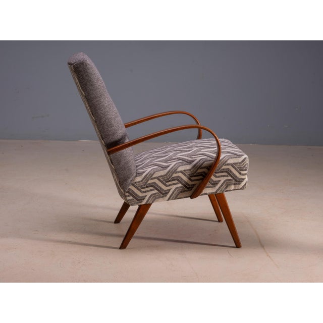 Bentwood Lounge Chairs by Jaroslav Šmídek, Czechoslovakia, 1950s, Set of 2 For Sale - Image 4 of 9