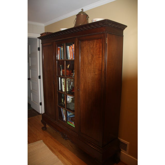 Wood Mid-18th Century Dutch Boekenkast (Book Cabinet)/ Vitrine For Sale - Image 7 of 11