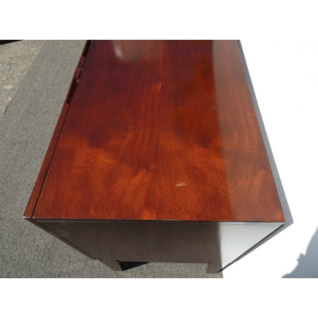 Vintage Williams Sonoma Style Starburst Console Table Credenza ~ Mid Century Mod For Sale - Image 10 of 12