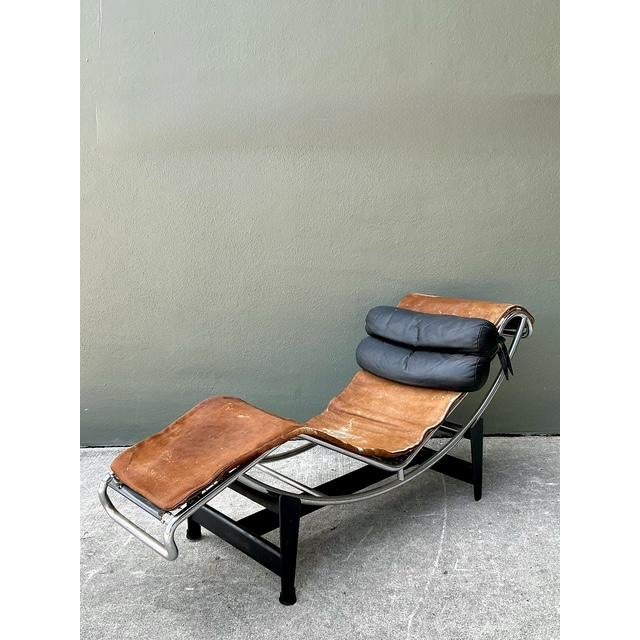 Late 20th Century Vintage Lc2 Chaise Lounge After Corbusier For Sale - Image 5 of 12