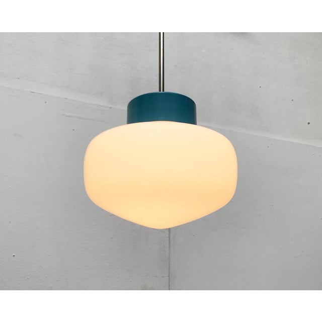 Mid-Century Czech Minimalist Pendant Lamp, 1960s For Sale - Image 6 of 18