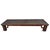 Beautiful antique solid carved wood large coffee table. Originally used for monks as a daybed. Rich aged dark...