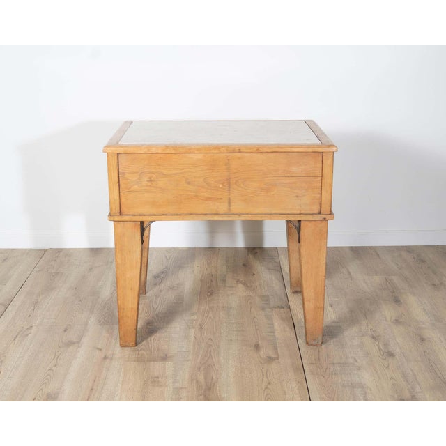 Early 20th Century Early 20th Century Louis XVI Style Bedside Table with Marble Top For Sale - Image 5 of 9