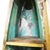 Wooden Bookcase with Glass Door and Painted Boat Section For Sale - Image 6 of 18
