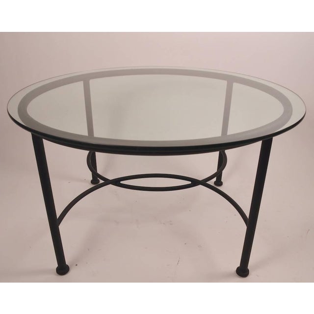 Pair of Round Glass Top Brown Jordan Tables Chairish