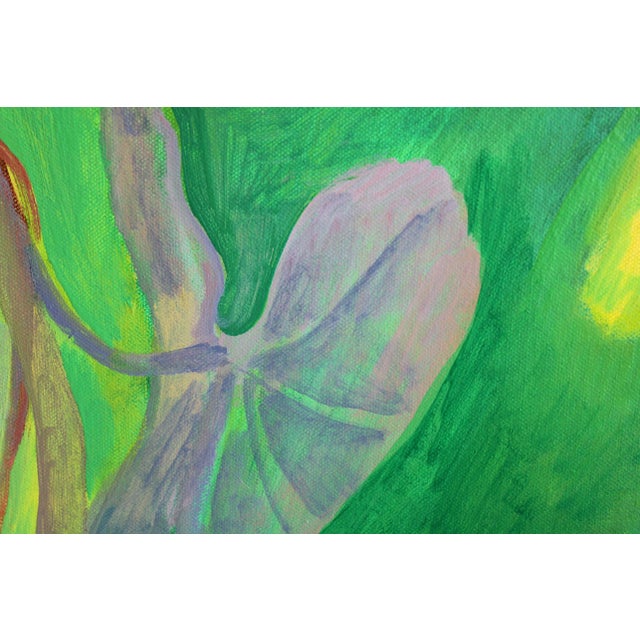 Zita Sudnika, Green Ones, Oil on Canvas For Sale - Image 6 of 10
