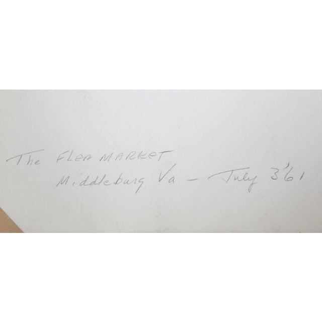 Flea Market (P2.46) Eve Nethercott American (1925–2015) Date: 1961 Watercolor on Paper Image Size: 14 x 21 inches Size: 15...