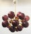 Italian 21st Century Ovale Natural Brass Frosted Amethyst Murano Sputnik Chandelier by Fabio LTD For Sale - Image 3 of 9