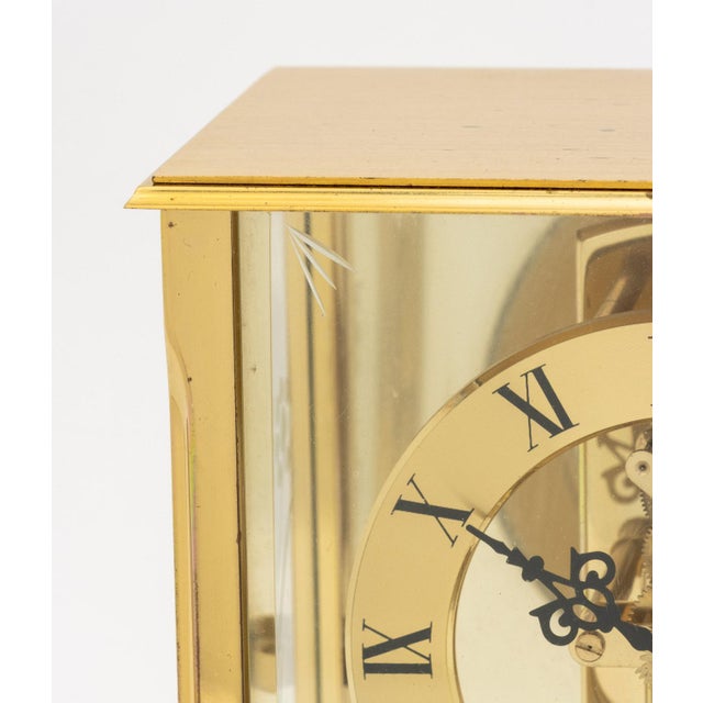 S. Haller German Brass Mantel Clock For Sale In New York - Image 6 of 12