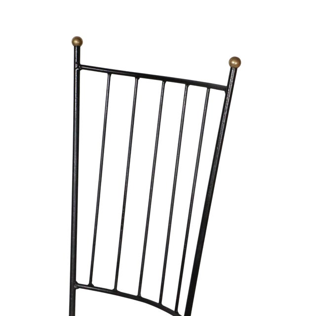 Mid 20th Century Pr. Mid Century Wrought Iron Side Chairs After Mathieu Mategot C. 1950's For Sale - Image 5 of 16