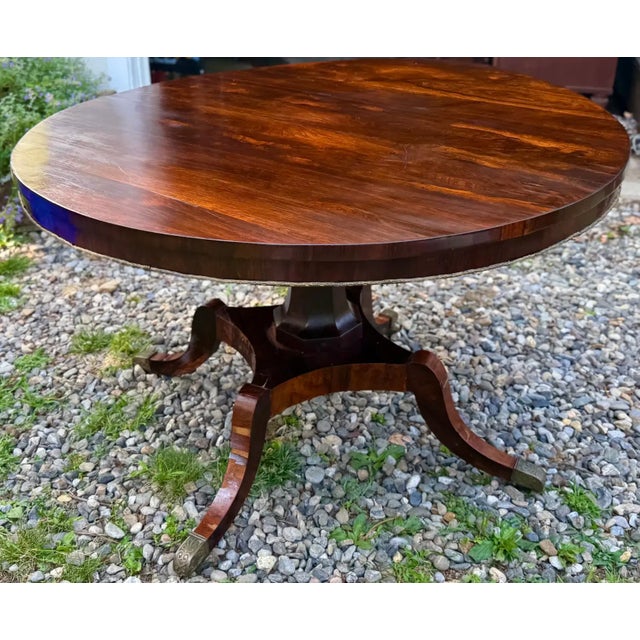 19th C. Regency English Rosewood Center Hall or Breakfast Table For Sale In New York - Image 6 of 18