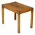English Campaign Yew Wood 1920s Side Table with Brass Accents and Straight Legs For Sale