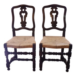 Late 19th Century Spool Chairs, Set of 2 For Sale