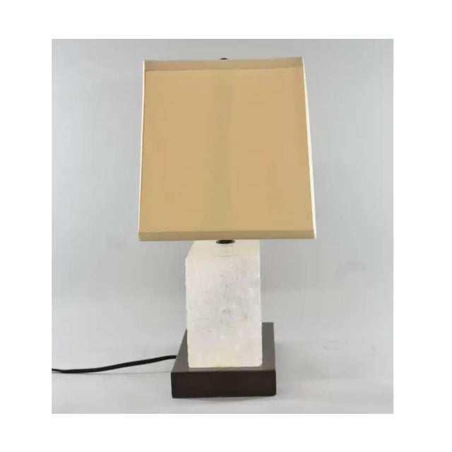 Modern Robert Kuo for McGuire Carved Ice Table Lamp - 1 of 2 For Sale In Los Angeles - Image 6 of 6