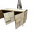 Contemporary Italian Sideboard in Ivory Glass and Brass from Justfurnituress SRL For Sale - Image 3 of 13