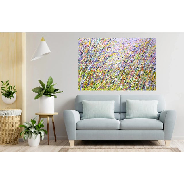 Textile Early 21st Century Expression 8.Modern Original Hand Painting. For Sale - Image 7 of 10