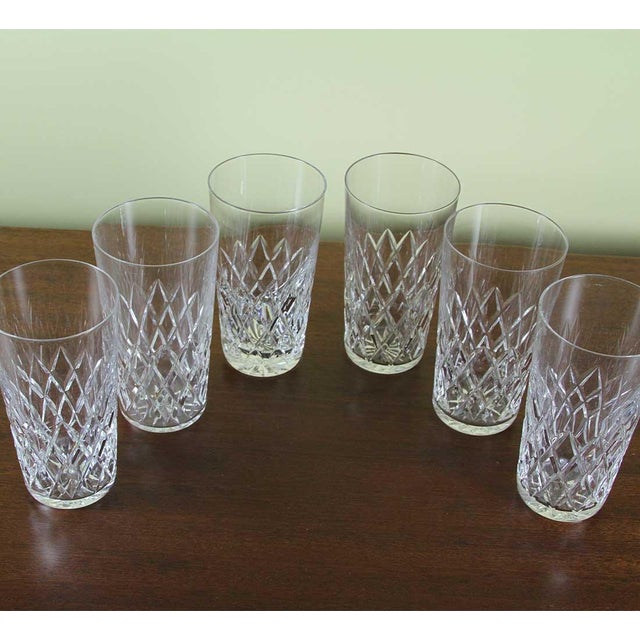 1960s Exceptional Set of 6 Orrefors Diamond Cut Tumblers or Scotch-Whisky Glasses, For Sale - Image 9 of 13