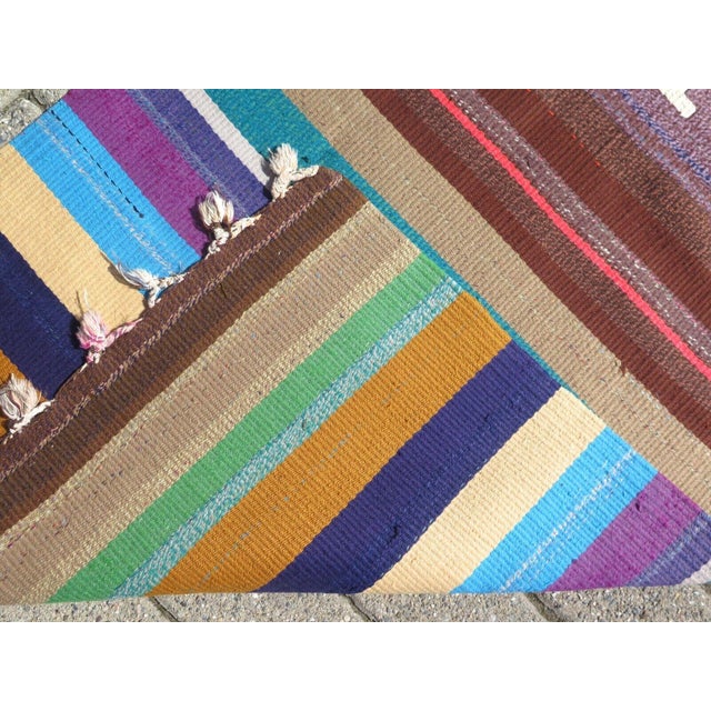 Vintage Turkish Kilim Runner - 27" X 129" For Sale - Image 12 of 12