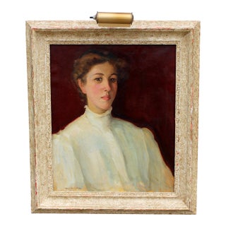 Portrait of Anna T Walker For Sale