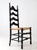 Vintage Hitchcock Style Ladder Back Chair With Rush Seat For Sale - Image 9 of 15