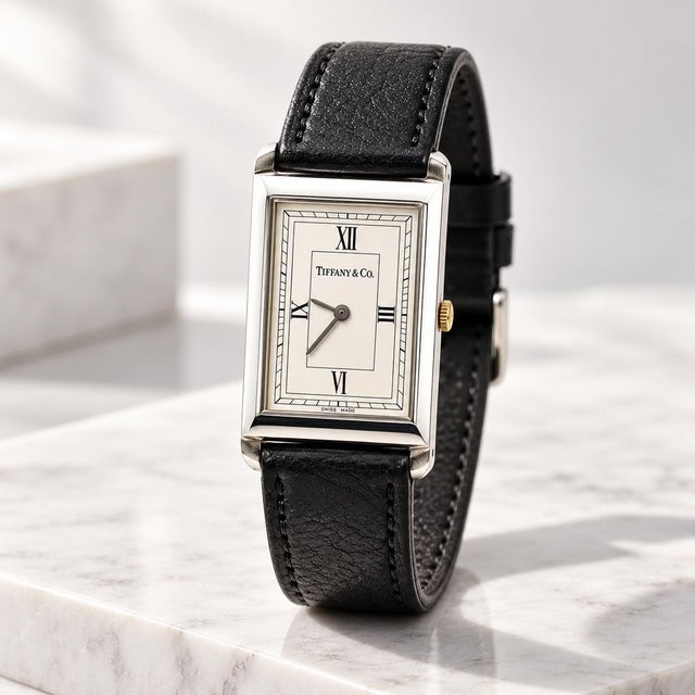 Tiffany and Co. Tiffany & Co. Classic Stainless Steel Ladies Quartz Watch For Sale - Image 4 of 5