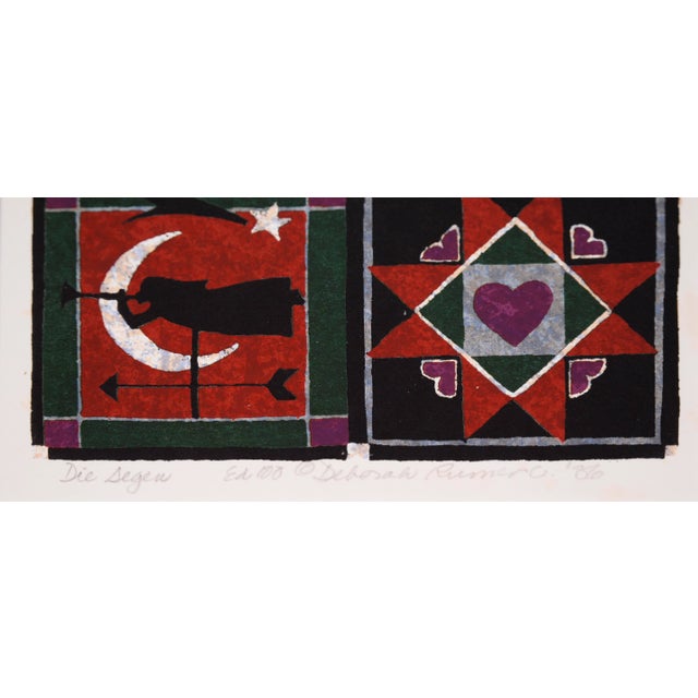 "Die Segen" (Sins/Blessing) - 1986 Lithograph by Deborah Rumer For Sale In Monterey, CA - Image 6 of 6