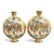 Miniature Moon Flask Vases by Kyoto Satsuma, 1890s, Set of 2 For Sale - Image 3 of 11