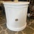Wood Vintage Drum End Table in Gloss White Finish For Sale - Image 7 of 7